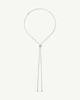 Savi Slider Lariat Chain Necklace | Sterling Silver