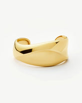 Sculptural Molten Cuff Bracelet | 18k Gold Plated