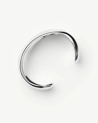 Sculptural Molten Cuff Bracelet | Silver Plated