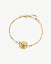 Spiral Cobra Chain Bracelet | 18k Gold Plated