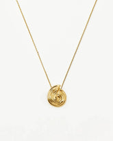 Spiral Large Pendant Necklace | 18k Gold Plated