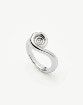 Spiral Stacking Ring | Silver Plated