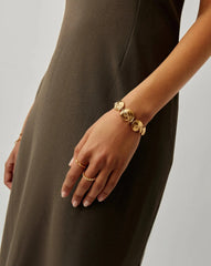 Spiral Statement Chain Bracelet | 18k Gold Plated