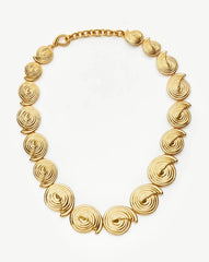 Spiral Statement Chain Necklace | 18k Gold Plated
