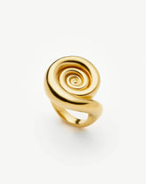 Spiral Statement Ring | 18k Gold Plated
