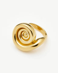 Spiral Statement Ring | 18k Gold Plated