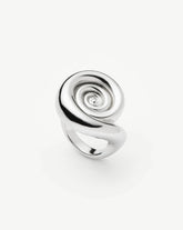 Spiral Statement Ring | Silver Plated