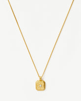 April Birthstone Pendant Necklace | 18k Gold Vermeil/Crystal