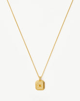 November Birthstone Pendant Necklace | 18k Gold Vermeil/Citrine