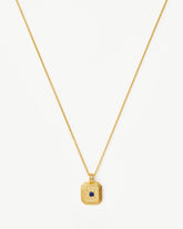 September Birthstone Pendant Necklace | 18k Gold Vermeil/Lapis