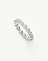 Tennis Eternity Stacking Ring | Sterling Silver/Cubic Zirconia