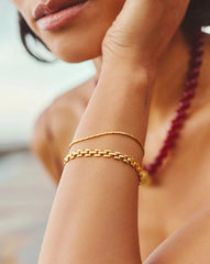 Timepiece Link Chain Bracelet | 18k Gold Plated