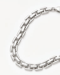 Timepiece Link Chain Bracelet | Silver Plated