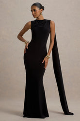 Mia | Black Maxi Dress With Sash