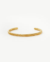 Wavy Ridge Gemelli Cuff Bracelet