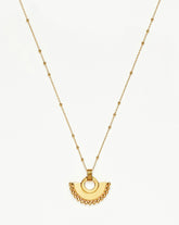 Zenyu Fan Necklace | 18k Gold Plated