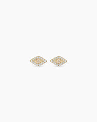 Diamond Evil Eye Studs