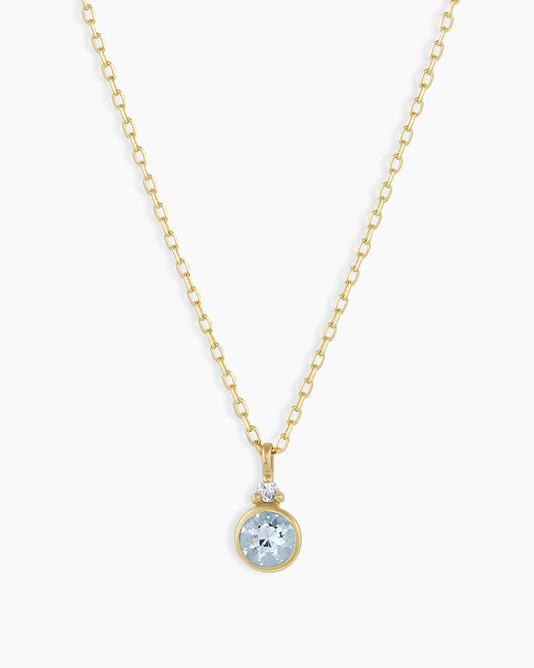 14k Gold Birthstone Necklace