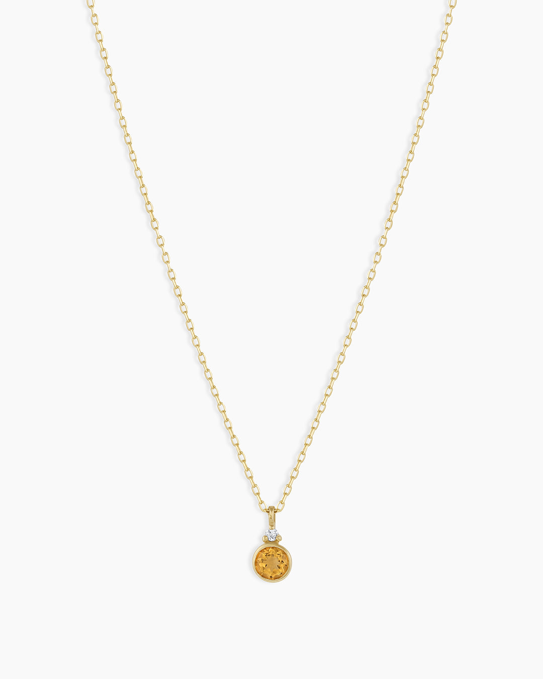 14k Gold Birthstone Necklace