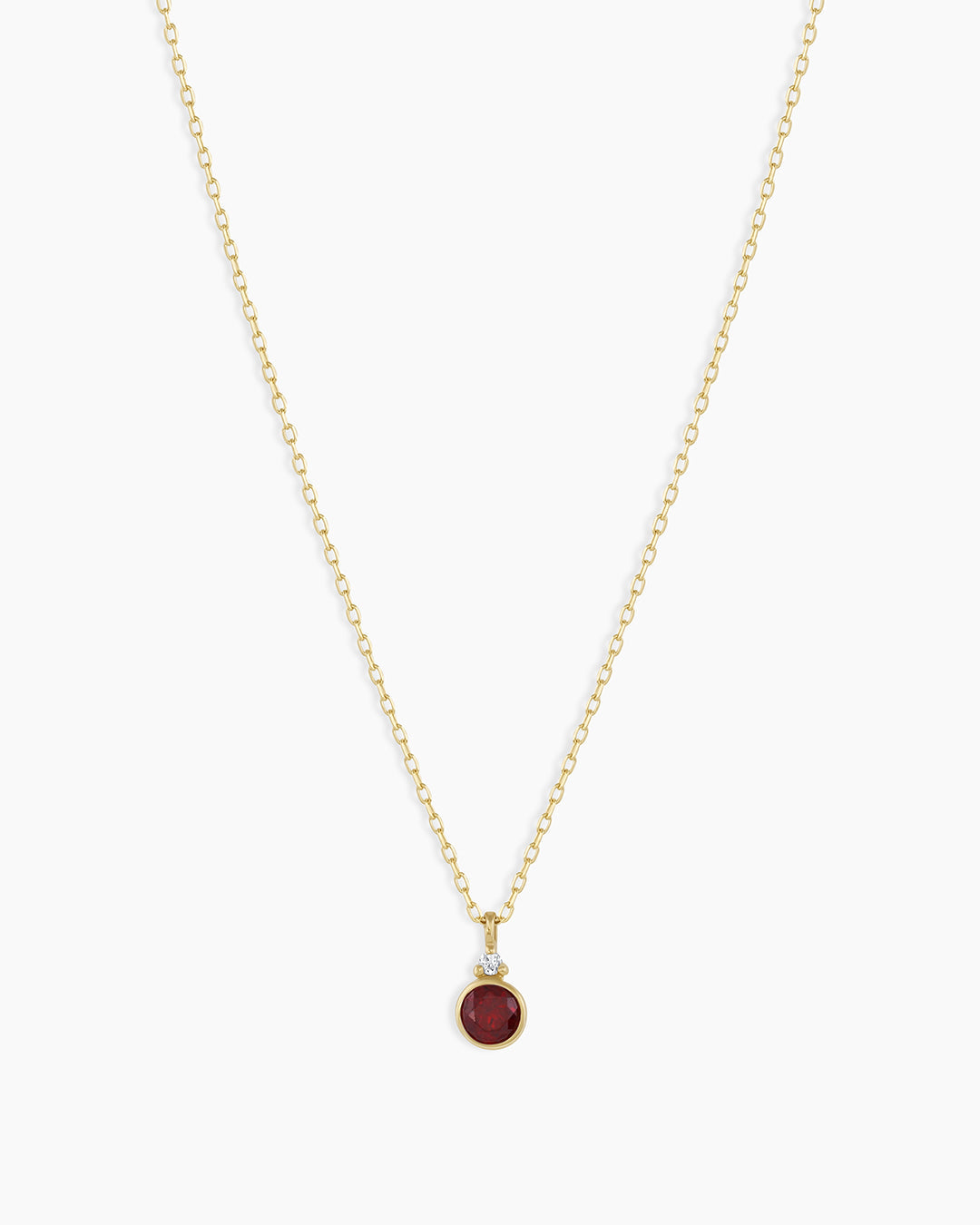 14k Gold Birthstone Necklace