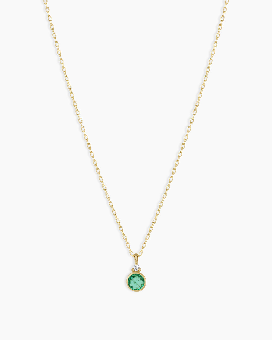 14k Gold Birthstone Necklace