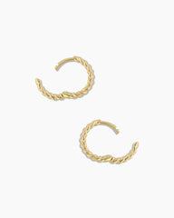 14k Gold Crew Huggies