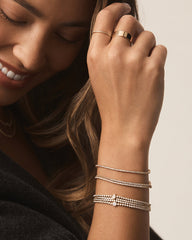 Lab Grown Diamond Pear Tennis Bracelet