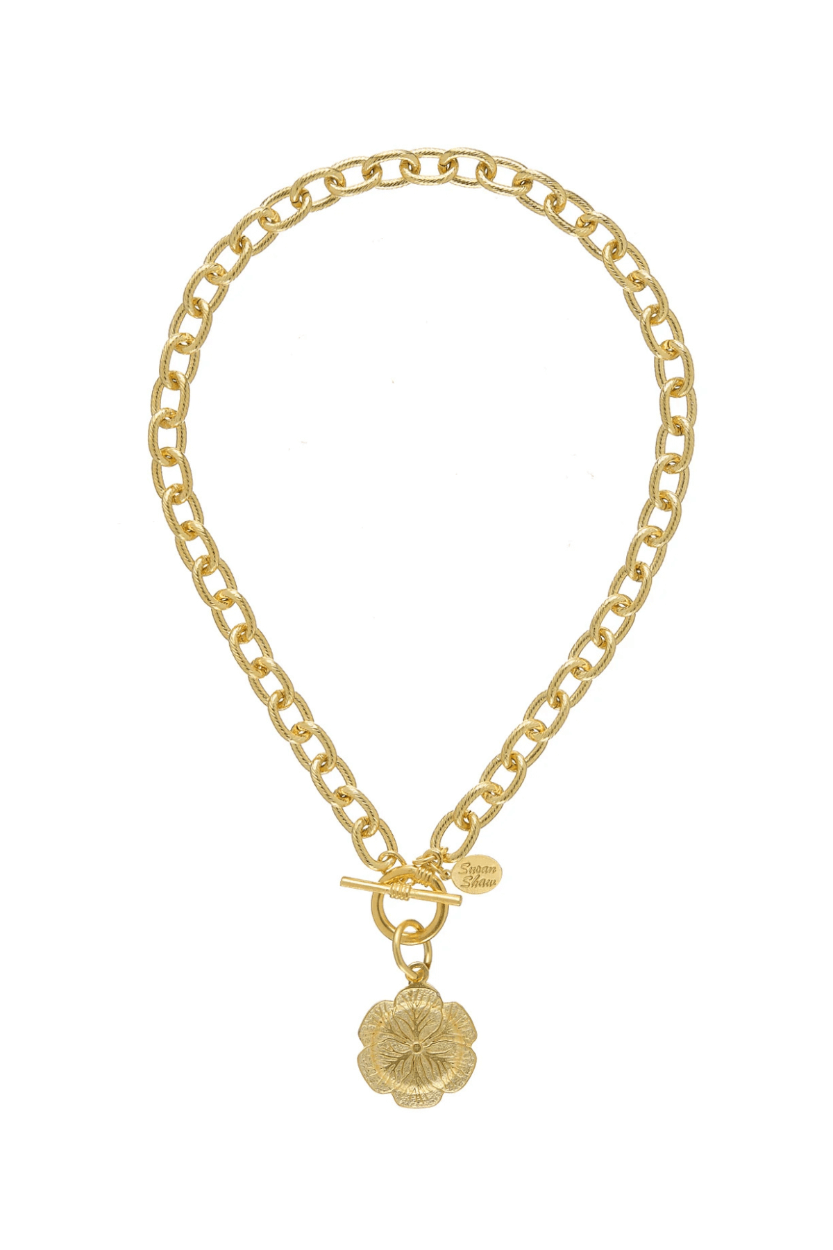 Susan Shaw Cabbageware Toggle Necklace