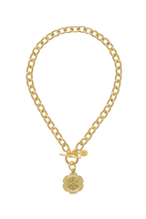 Susan Shaw Cabbageware Toggle Necklace