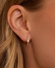 Lab Grown Diamond Emerald Single Huggie