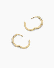 Lab Grown Diamond Emerald Huggies