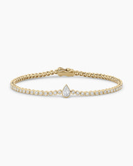 Lab Grown Diamond Pear Tennis Bracelet