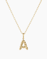 Crew Alphabet Statement Charm Necklace