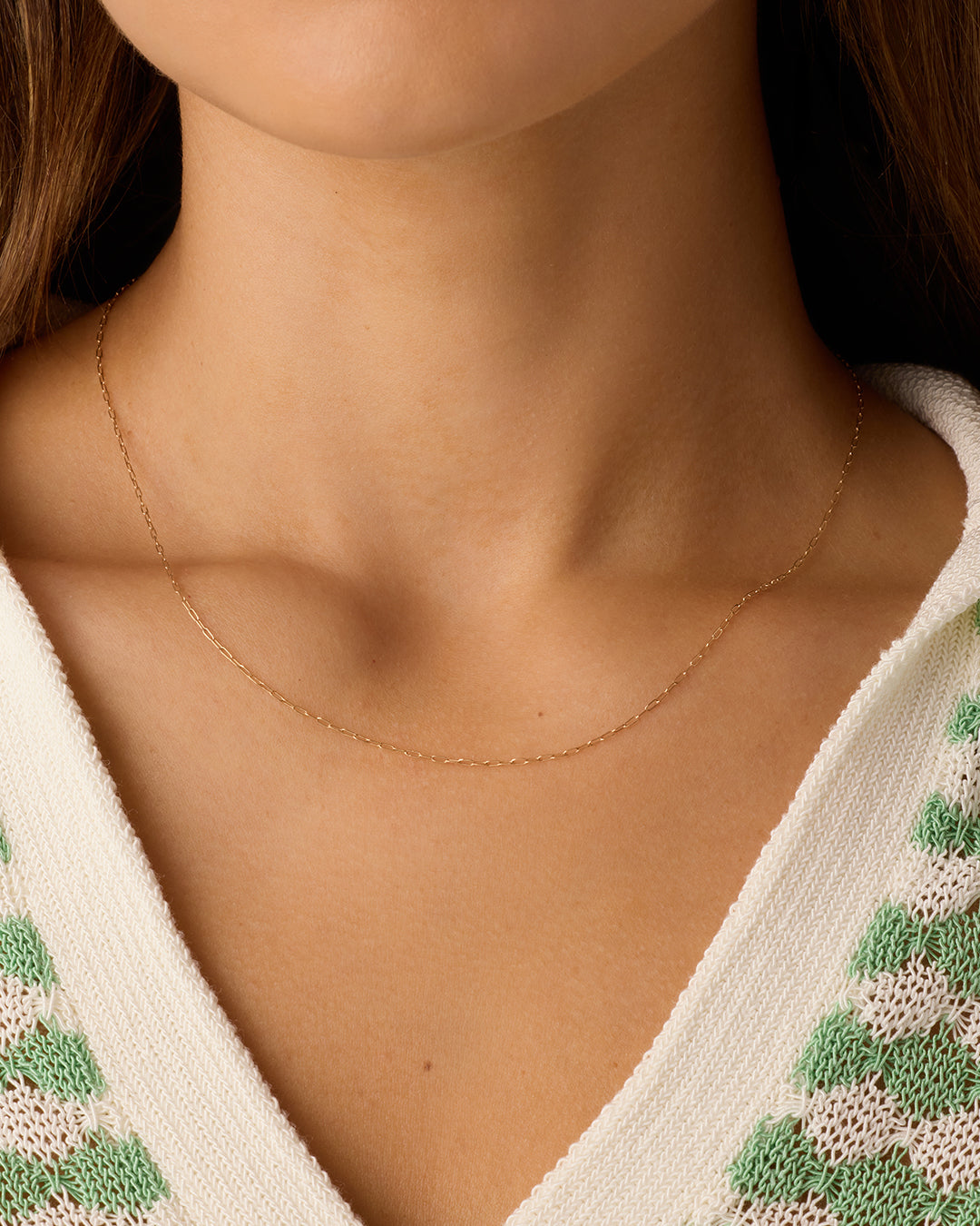 14k Gold Parker Delicate Link Necklace