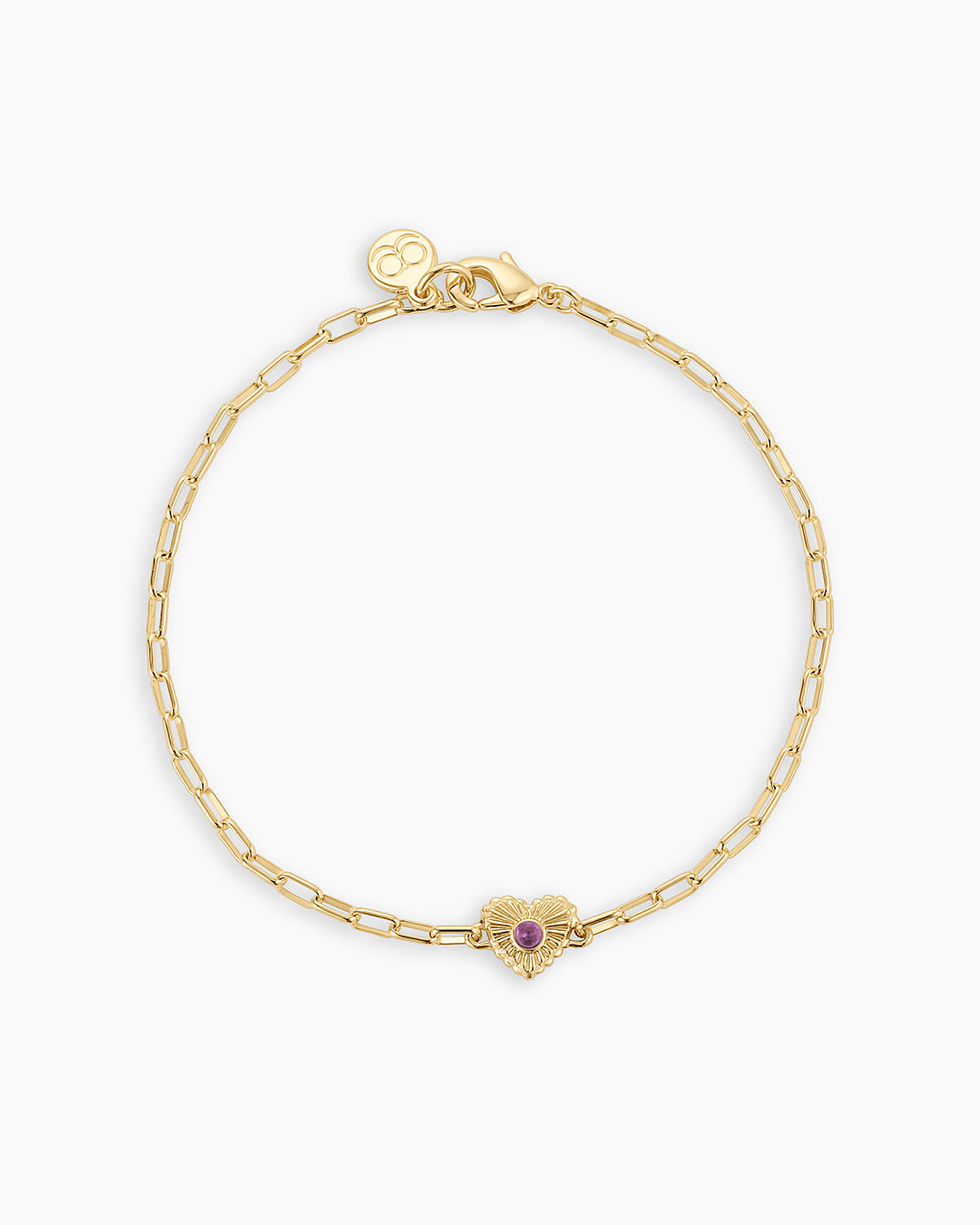 Birthstone Heart Bracelet