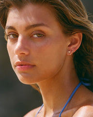 14k Gold Crew Single Huggie 8mm