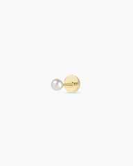 Pearl Flat Back Single Stud
