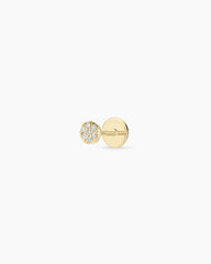 Diamond Pavé Flat Back Single Stud