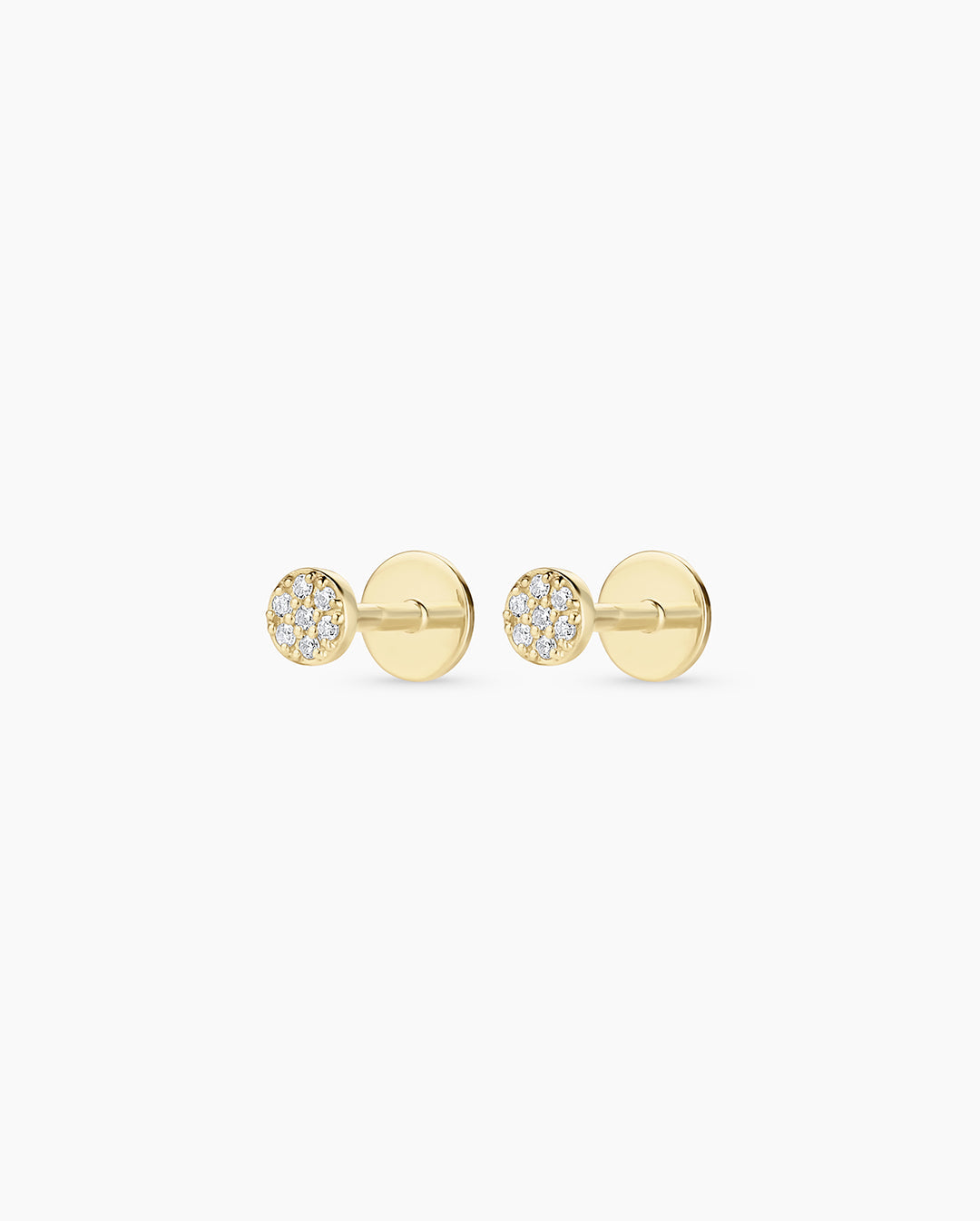 Diamond Pavé Flat Back Studs