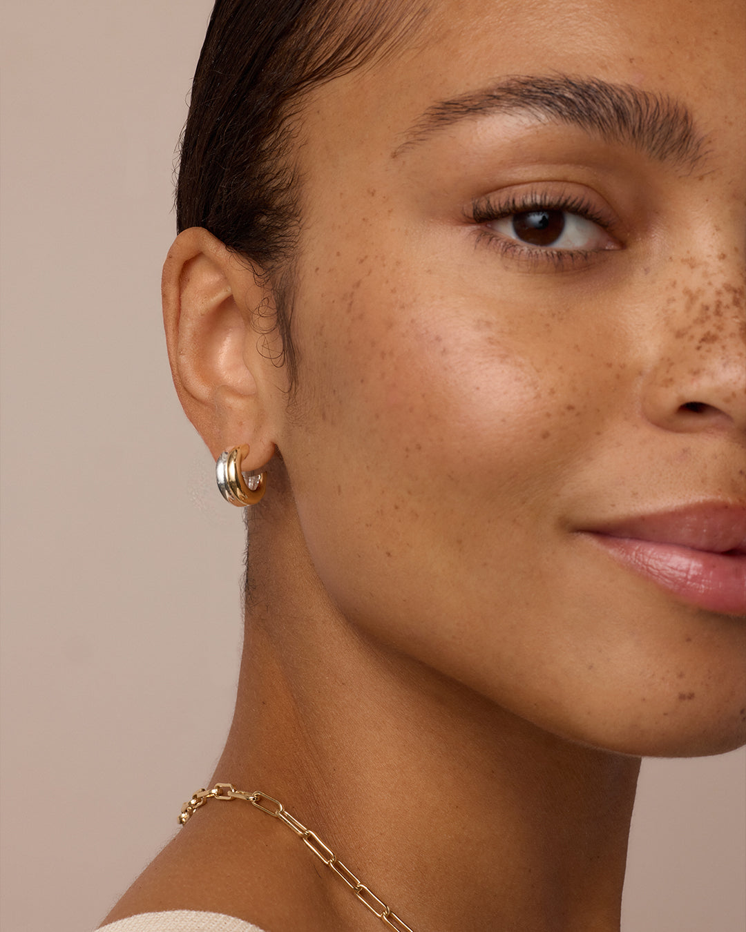 Lou Mixed Stacked Huggies