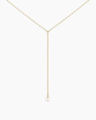 Pearl Lariat Necklace