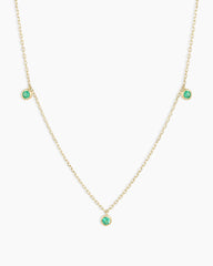 Classic Emerald Trio Necklace