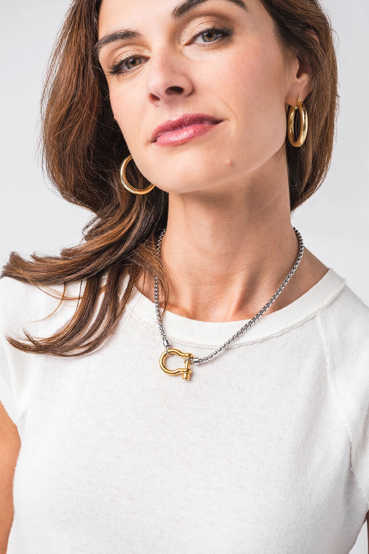 HoopLa Style Carabiner Horse Bit Necklace