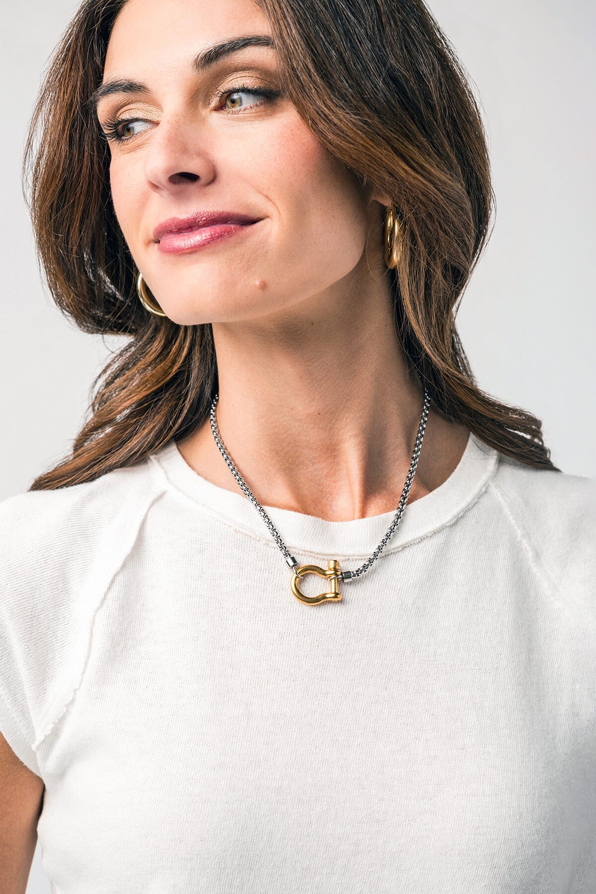 HoopLa Style Carabiner Horse Bit Necklace