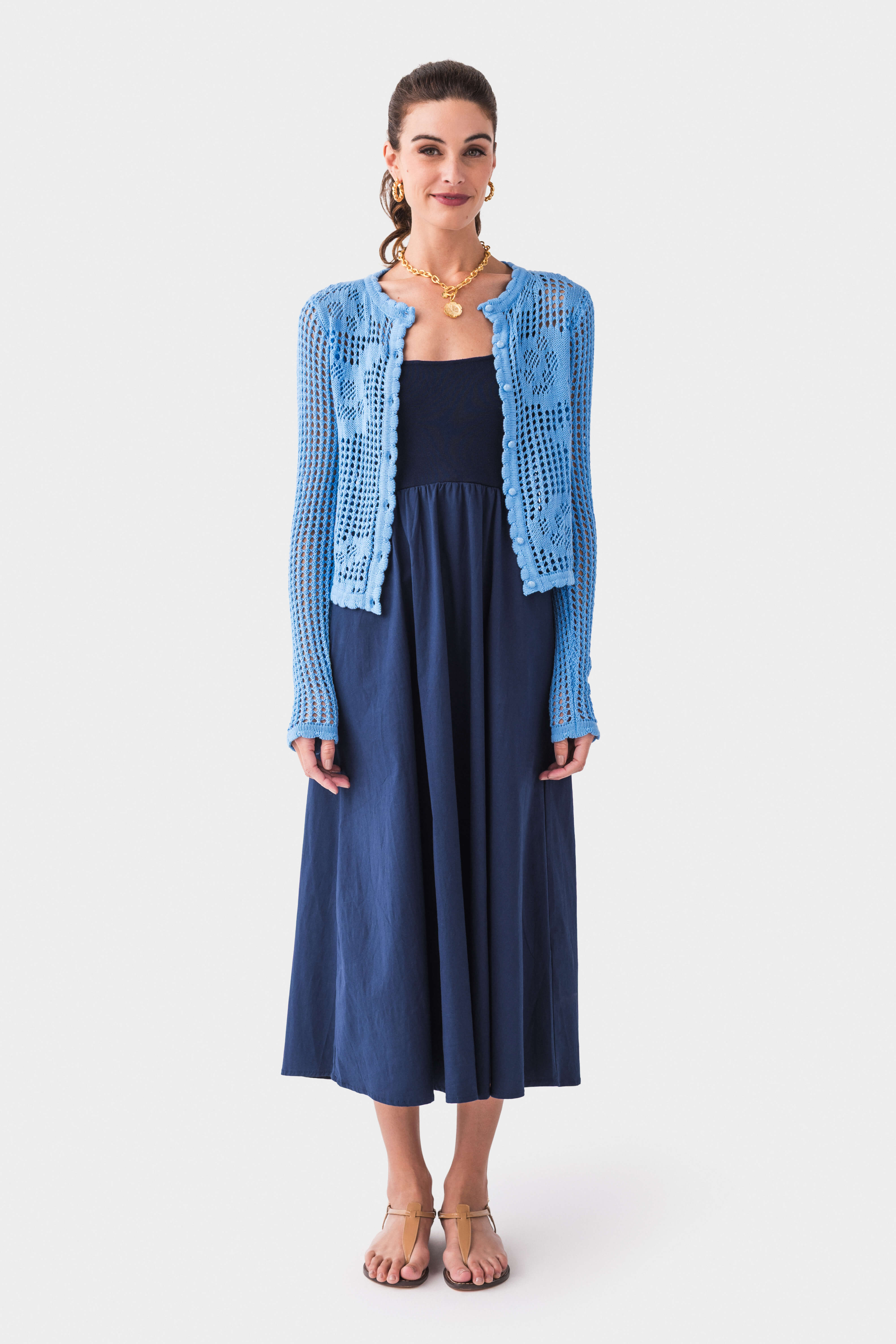 Susan Shaw Cabbageware Toggle Necklace