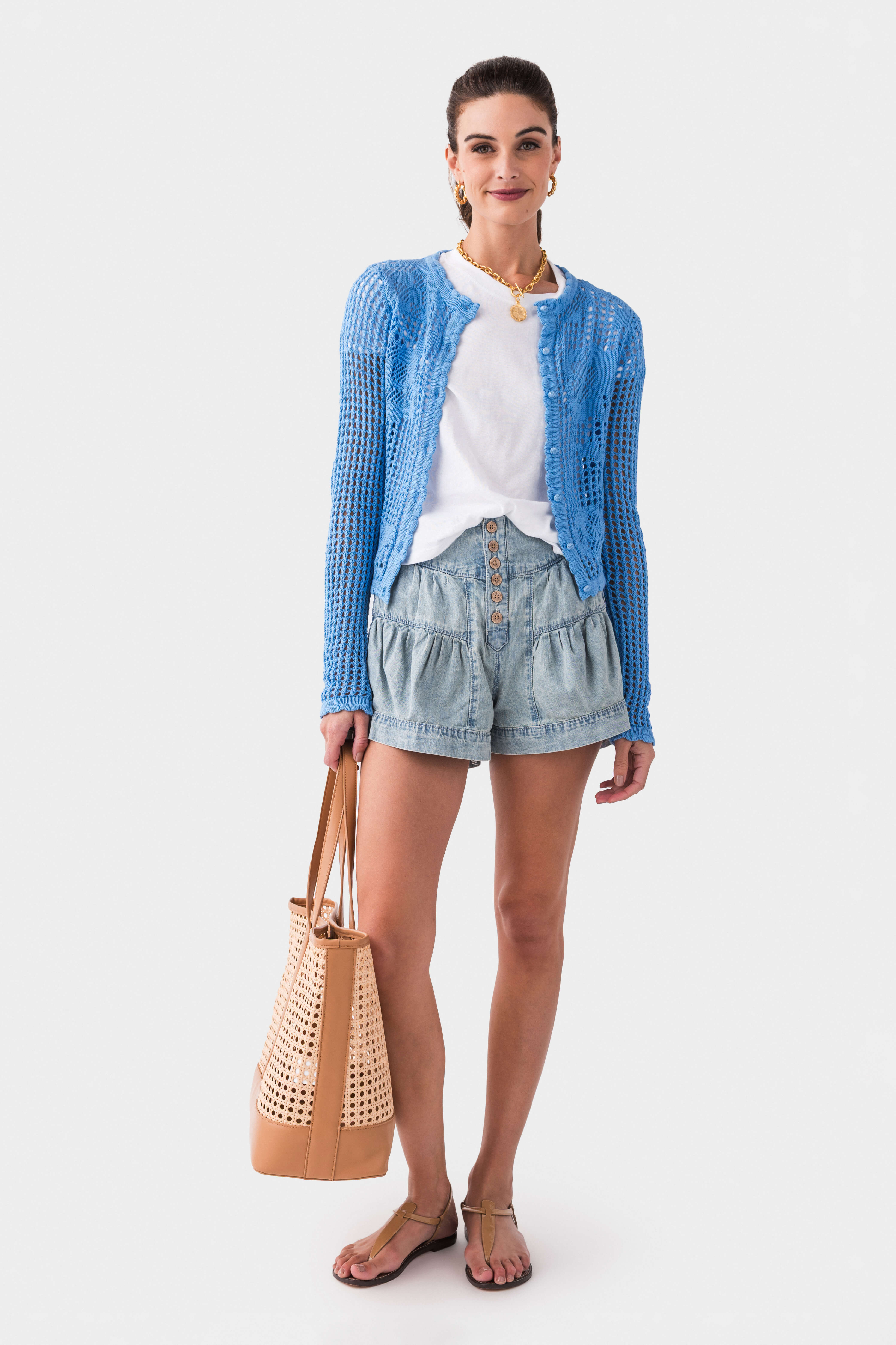 Susan Shaw Cabbageware Toggle Necklace