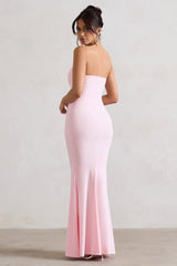 Ceremony | Pink Bandeau  Maxi Dress