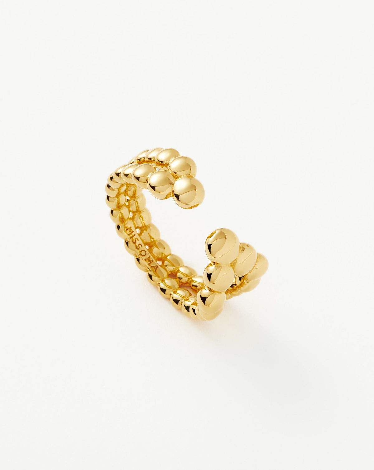 Beaded Open Ring | 18k Gold Vermeil