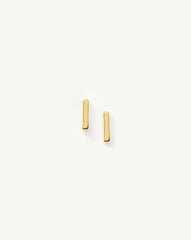 Bar Stud Earrings | 18k Gold Vermeil
