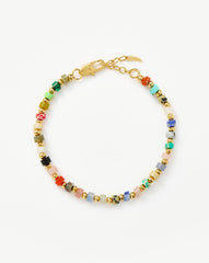 Beaded Bracelet | 18k Gold Plated/Multi Beaded